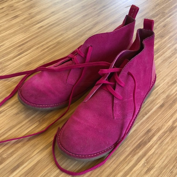 Lands' End Shoes Lands End Real Suede Girls Boots W Extra Laces